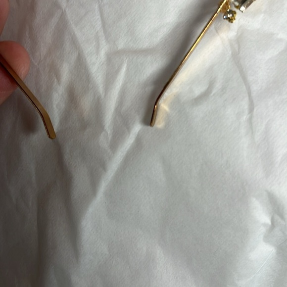 Anthropologie Emma Katzka Bridal Headband New Elegant Gold Crystal Headband main image 8